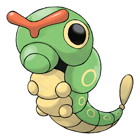 むしタイプのポケモンのシルエット