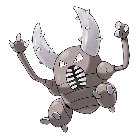 むしタイプのポケモンのシルエット