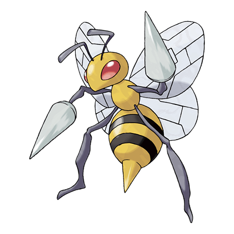 むしタイプのポケモンのシルエット