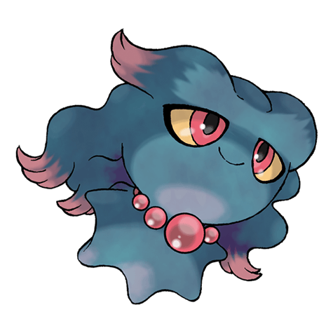 ゴーストタイプのポケモンのシルエット