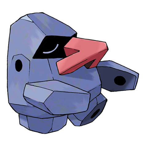 Rock-type mystery Pokémon silhouette