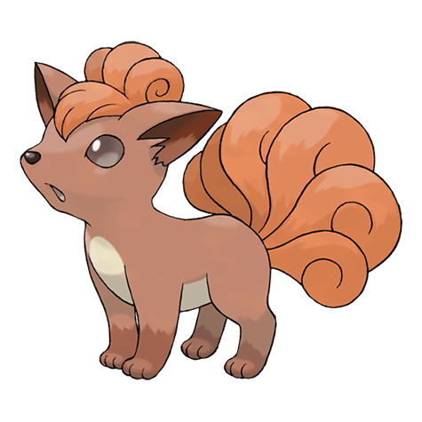 ほのおタイプのポケモンのシルエット