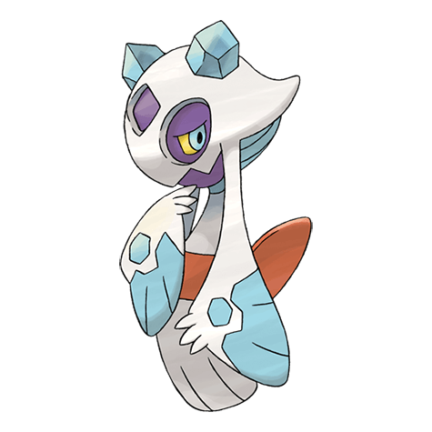 Ice-type mystery Pokémon silhouette