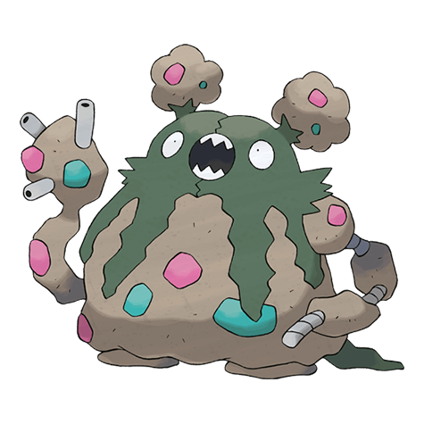 Poison-type mystery Pokémon silhouette