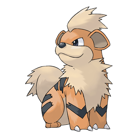 ほのおタイプのポケモンのシルエット