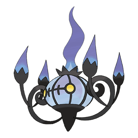 ゴーストタイプのポケモンのシルエット