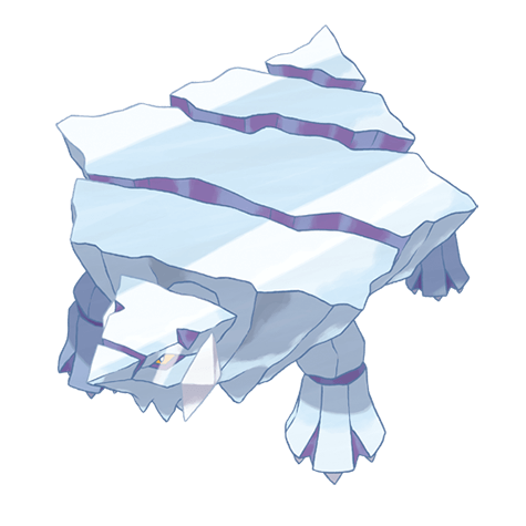 Ice-type mystery Pokémon silhouette