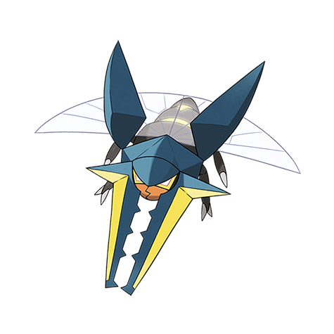 むしタイプのポケモンのシルエット