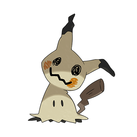 ゴーストタイプのポケモンのシルエット