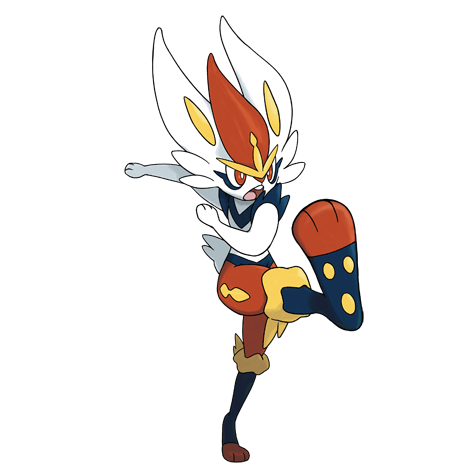 ほのおタイプのポケモンのシルエット