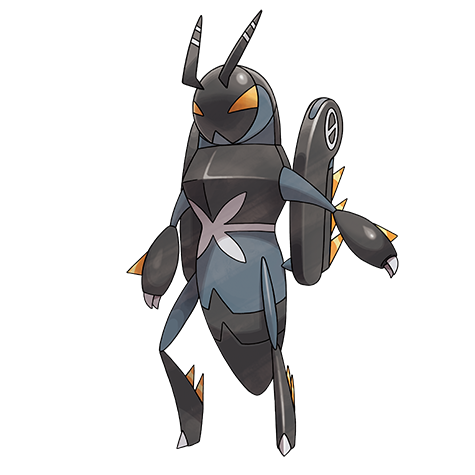 むしタイプのポケモンのシルエット