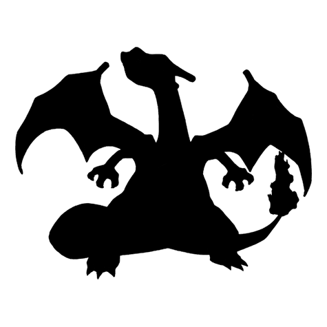 Charizard silhouette used by the quiz