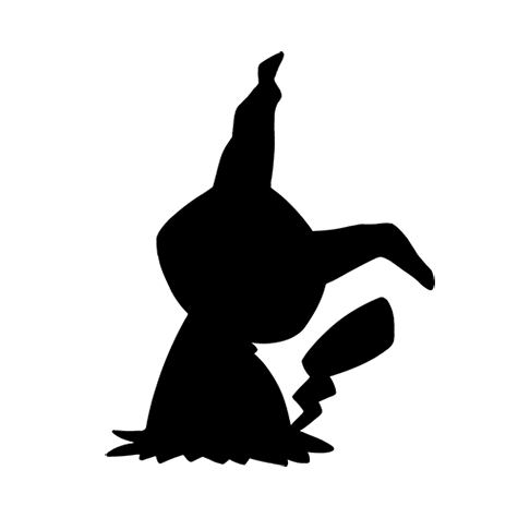 Mimikyu silhouette used by the quiz