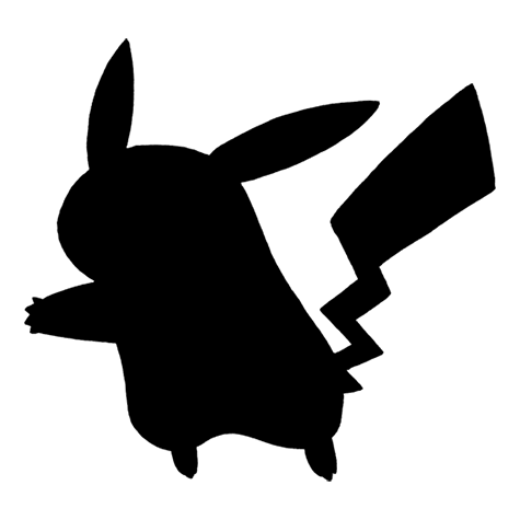 Pikachu silhouette used by the quiz